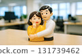 Friendly couple in the office 131739462