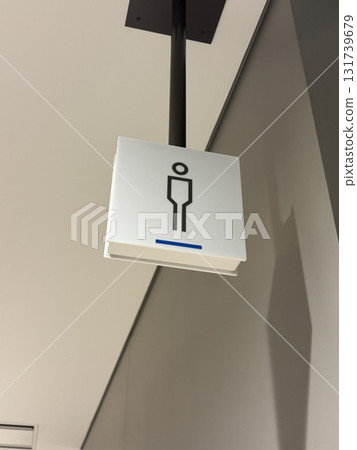 Sign of male toilet 131739679