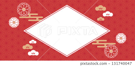 日式背景框架新年 131740047