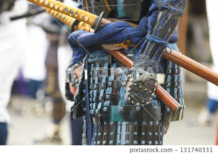 A samurai holding a sword A samurai holding a sword 131740331
