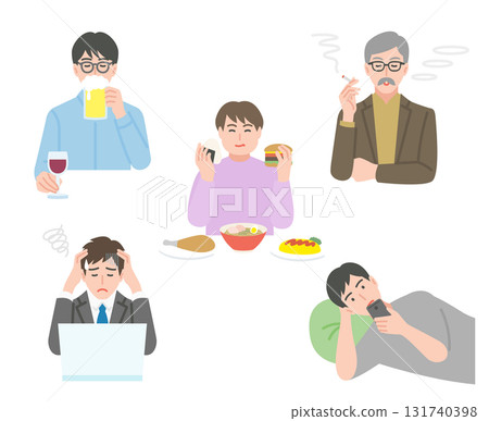 生活方式疾病的可能原因圖像 131740398