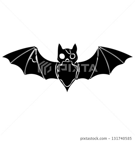 black and white ghost silhouette on wings 131740585