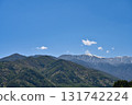 Beautiful photo of cherry blossoms and snow-capped mountains in the Northern Alps in spring against a blue sky Beautiful photo of cherry blossoms and snow-capped mountains in the Northern Alps in spring against a blue sky 131742224