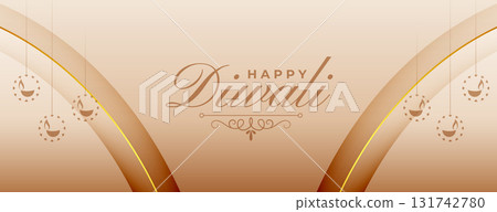 hindu festival shubh diwali wishes banner design 131742780