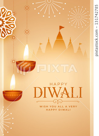indian festival happy diwali celebration template 131742785
