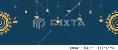 indian festival shubh diwali wallpaper with text space 131742790