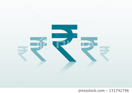 indian rupee sign banner for digital payment ecosystem 131742796