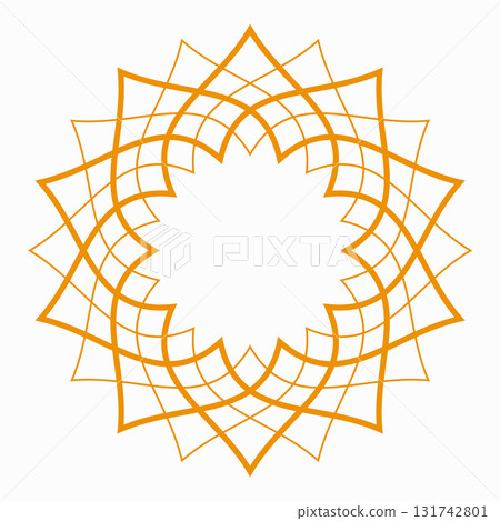 islamic style abstract symmetry round frame design islamic style abstract symmetry round frame design 131742801