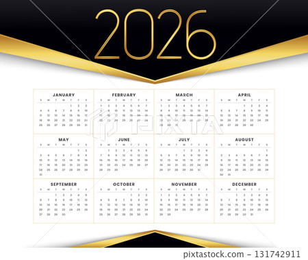 premium style 2026 new year calendar template premium style 2026 new year calendar template 131742911