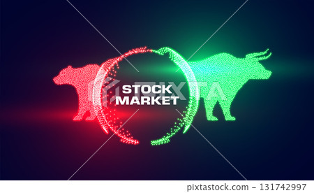 stock market trading bull vs bear strategy background stock market trading bull vs bear strategy background 131742997