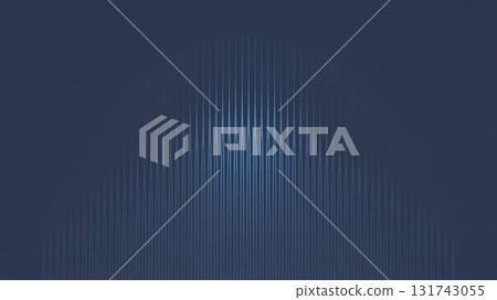 abstract soundwave symmetry with vertical lines on dark blue gradient background 131743055