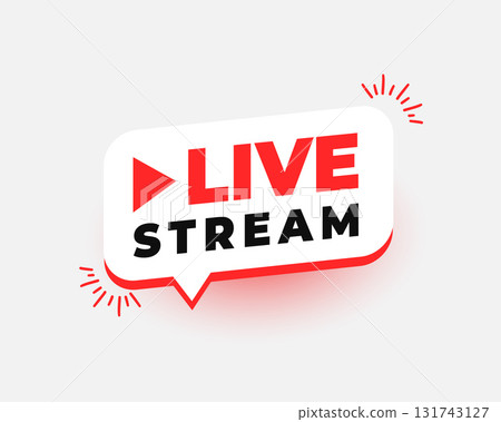 3d style live stream web button design 3d style live stream web button design 131743127