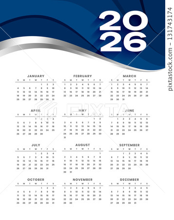 wavy style 2026 calendar layout week starts from monday wavy style 2026 calendar layout week starts from monday 131743174