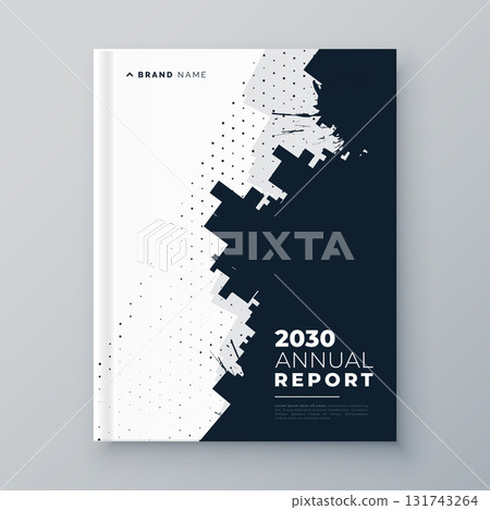 abstract a4 annual report flyer for corporate presentation 131743264