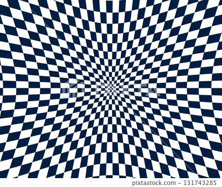 abstract checkered distorted illusion pattern background 131743285