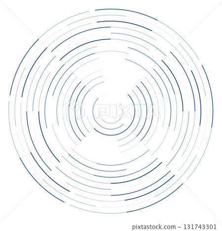 abstract concentric round puzzle pattern on white background abstract concentric round puzzle pattern on white background 131743301