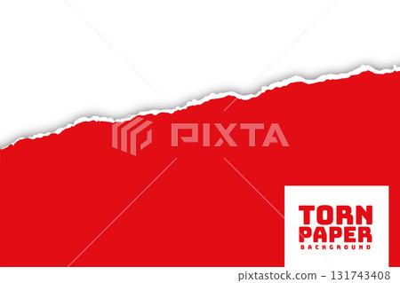 abstract red and white torn paper background with ripped edges design abstract red and white torn paper background with ripped edges design 131743408