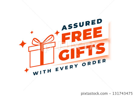 assured free gift promo background with every order assured free gift promo background with every order 131743475