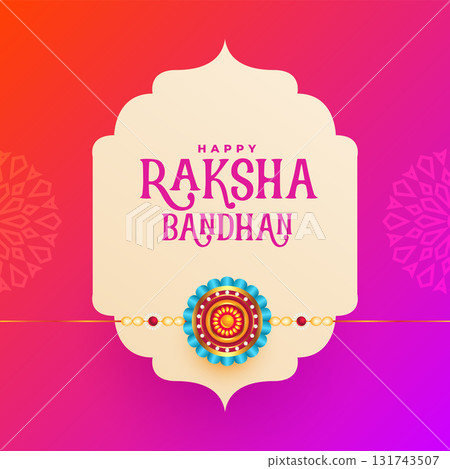 beautiful happy raksha bandhan wishes background 131743507