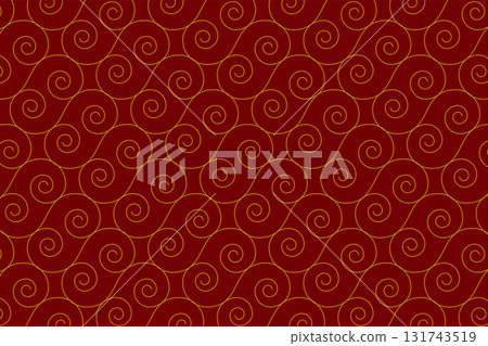 beautiful swirl floral red pattern background 131743519