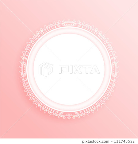 blank and empty round lace frame design for invitations cards blank and empty round lace frame design for invitations cards 131743552