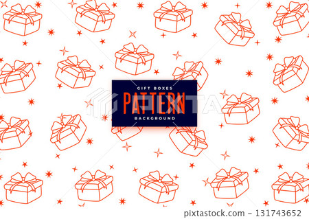 cute giftbox texture background in line style for wrapping package cute giftbox texture background in line style for wrapping package 131743652
