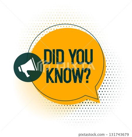 did you know megaphone background for faq fun and fact 131743679