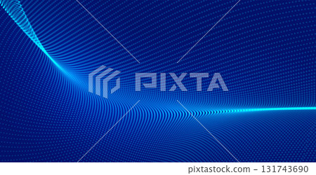 dynamic flow dotted abstract banner for techno backdrop design dynamic flow dotted abstract banner for techno backdrop design 131743690