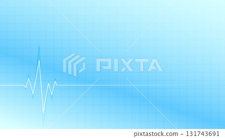 ecg cardio heartbeat graph medic background 131743691
