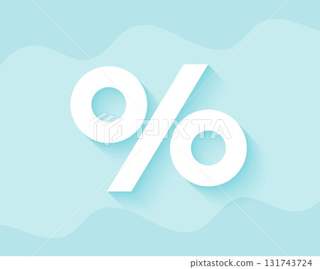 financial percentage icons background for calculating drop price 131743724