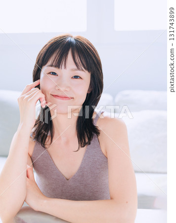 Skincare image of young woman 131743899