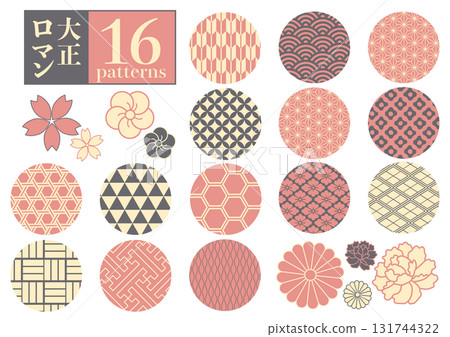 Japanese pattern set 131744322