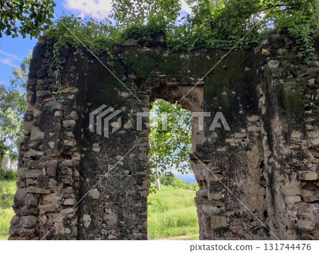 Ancient Gakkhar Heritage Site Shahi Farod Gah in Sar Jalal Sohawa Pakistan Featuring Remaining Wall from 16th Century 131744476