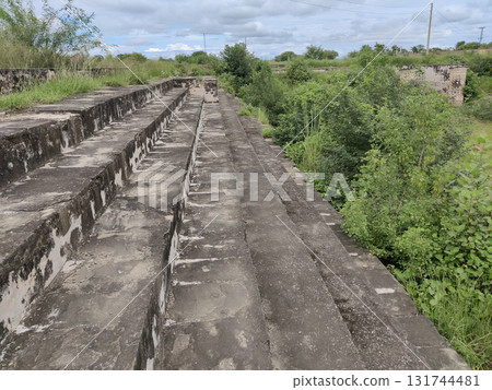 Ancient Stone Stairway Preserved Since 15th Century at Queen Mango Heritage Water Pond in Doongi Sar Sohawa Pakistan 131744481