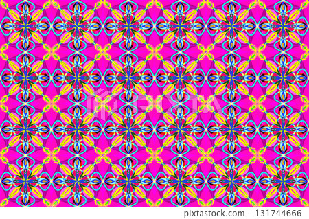 Kaleidoscope-like mosaic seamless pattern 3-31 131744666