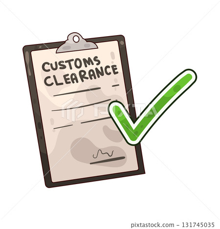 illustration of Customs Clearance illustration of Customs Clearance 131745035