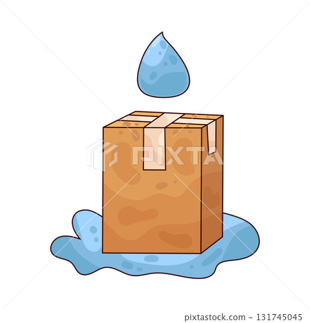 illustration of Wet Parcel 131745045