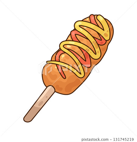 illustration of Corn Dog 131745219