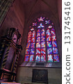 Stained Glass in St. Vitus Cathedral | Prague, Czech Republic World Heritage Site 131745416