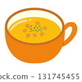 Hand drawn illustration of corn soup 131745455