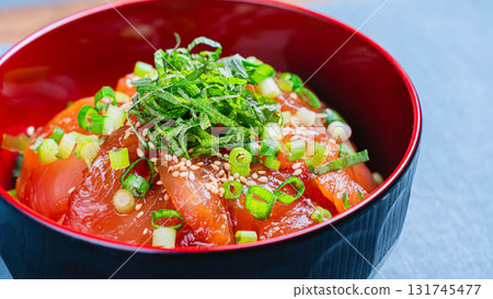 Pickled tuna on rice Pickled tuna on rice 131745477