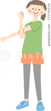 準備做體操的女性 131745519