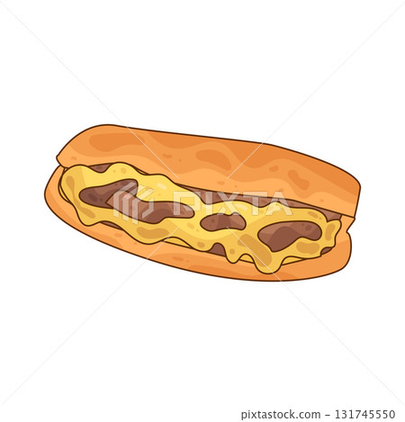 illustration of Philly Cheesesteak 131745550