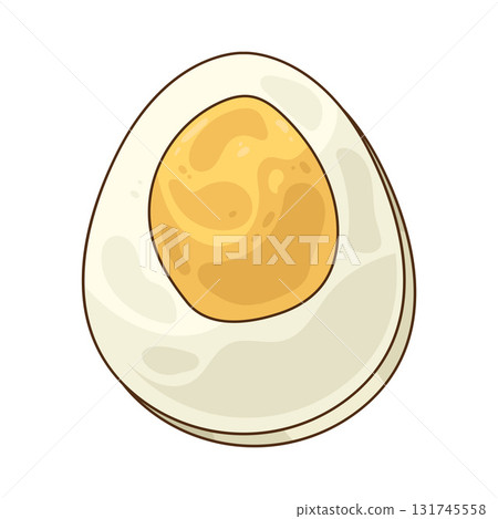 illustration of Hard Boiled Egg 131745558