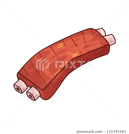illustration of BBQ Ribs illustration of BBQ Ribs 131745563
