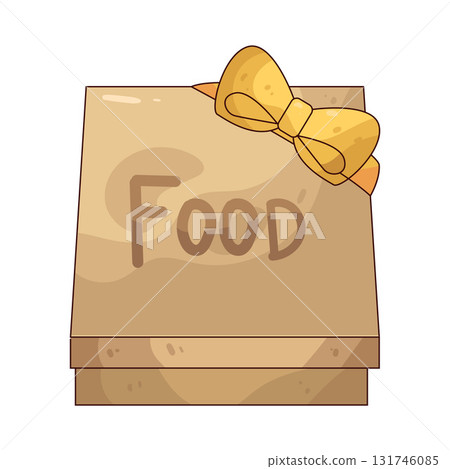 illustration of food gift box illustration of food gift box 131746085