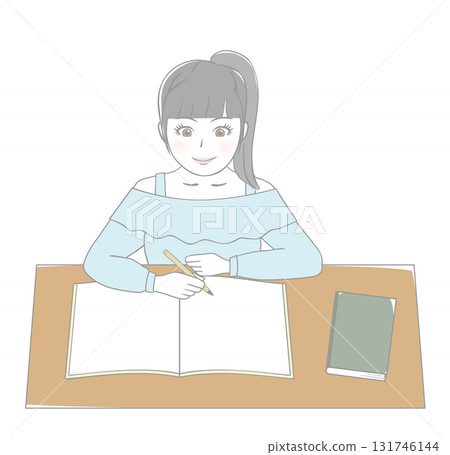 Girl studying 131746144