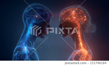 Differences in thinking and emotions between genders Abstract image Differences in thinking and emotions between genders Abstract image 131746164