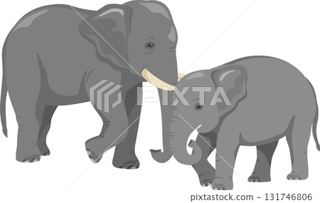親子大象 131746806