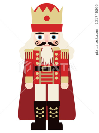 Vector illustration of a great king's nutcracker Vector illustration of a great king's nutcracker 131746866